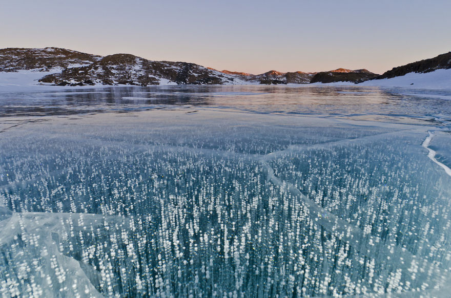 asylum-art:  Breathtaking Frozen Lakes, Oceans And Ponds, That Look Like Art  Lakes