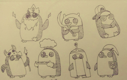 I might have missed a few days of Inktober, so here’s 17 retroactive, blurry Gunters