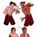 ash-and-starlight:Idiots in love in the Fire Nation + family bonding time, kind of