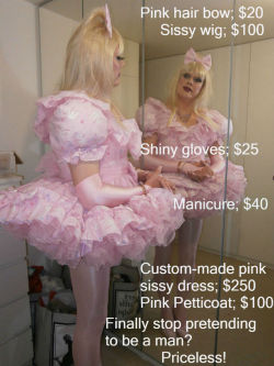 sissycuckalice:  🎀💕Thank’s to mommy don’t have to hide it💕🎀