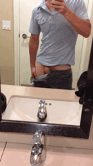bigdcdnguy:  Pulling It Out in a Public Bathroom G 