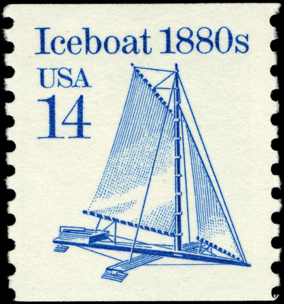 silentambassadors:Of the historical transportation series, the iceboat is probably this stamp enthus