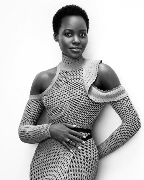 divinessence7:#lupitanyongo #blackactress #blacktalent #blackbeauty #meshdress #naturalhair #kinkycu