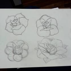 Working on more quasi traditional roses.