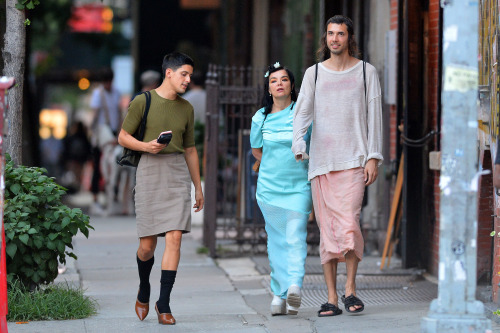 welcometoobangkok:  Björk, Arca and Jesse Kanda in New York, United States. July 10, 2017.Björk, Arca y Jesse Kanda en Nueva York, Estados Unidos. 10 de Julio, 2017.