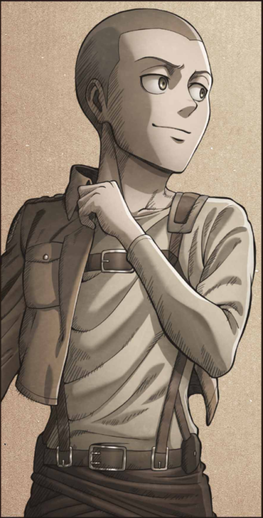 yaboylevi: HD illustration for the Attack on Titan Special Event in February.Front: Eren, Mikasa, Le