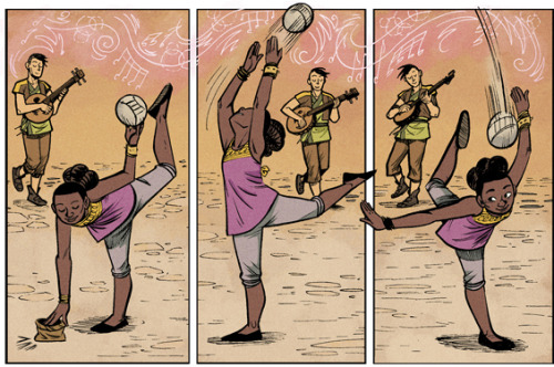 Coloured panels from The Nameless City book 3, The Divided Earth, out in September 2018 from First S