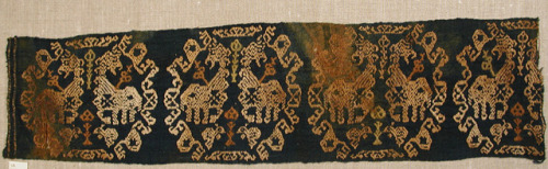 Textile Fragment, Medieval ArtMedium: Linen, woolGift of  Nanette B. Kelekian, in honor of Nobuko Ka