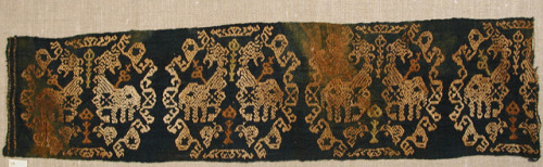 Textile Fragment, Medieval ArtMedium: Linen, woolGift of  Nanette B. Kelekian, in honor of Nobuko Ka