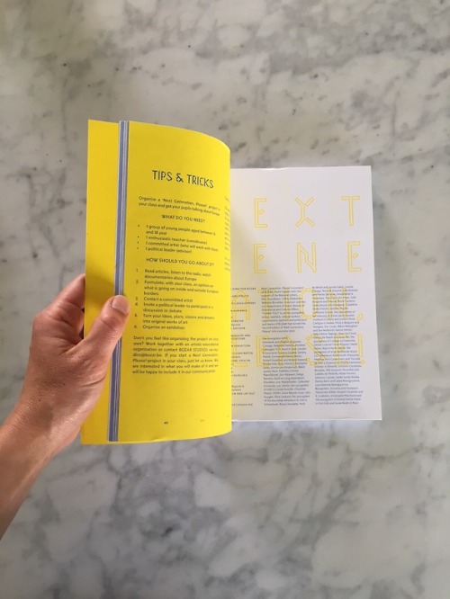 Stephanie SpechtNext Generation, Please! booklet, 2018via @tt-typeface