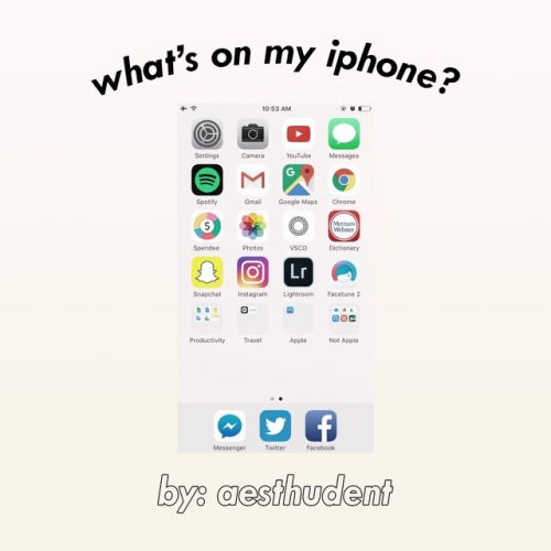 aesthudent:WHAT’S ON MY IPHONE? As a comeback post, I decided to share with you the apps that I freq