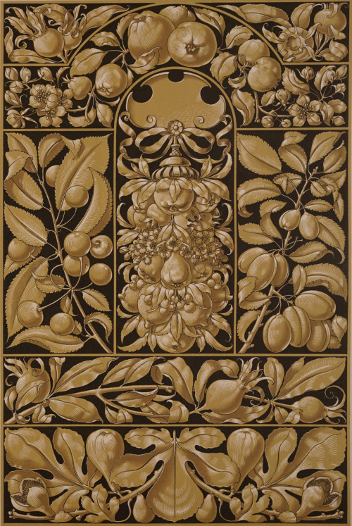 nemfrog: Ornamental fruit designs. Die Pflanze in Kunst und Gewerbe. 1886?Internet Archive