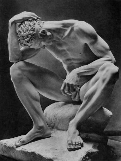 uranist-art:  Arno Breker (1900-1991) – Sculpteur allemand néoclassique  Der Verwundete / The Wounded / Le blessé  Source : http://kosssko.tumblr.com (Untitled - 25.02.2017) 