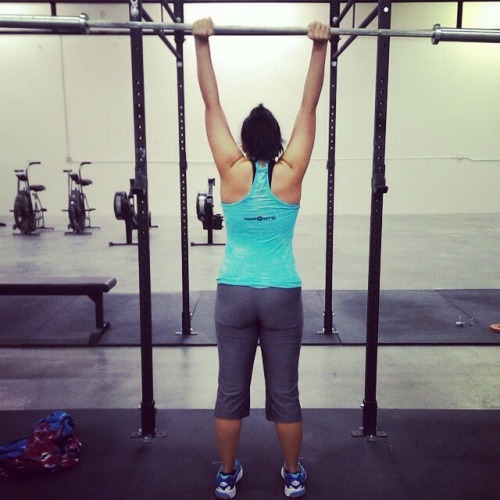 back-to-the-bar:  technically I wasn’t supposed to, but my weight restriction is lifted.  So. Guess who touched a barbell for the first time in months. 