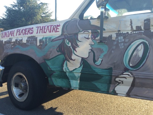 savedchicken:Heres the theatre truck from August- Sept. and me enjoying a ride.
