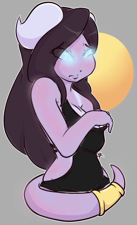 cheshirecatsmile37art:  Madii has a sunburn!Because I’m horrible and wanted to see what she would look like with a burn/tanPoor baby Horns don’t burn, right?
