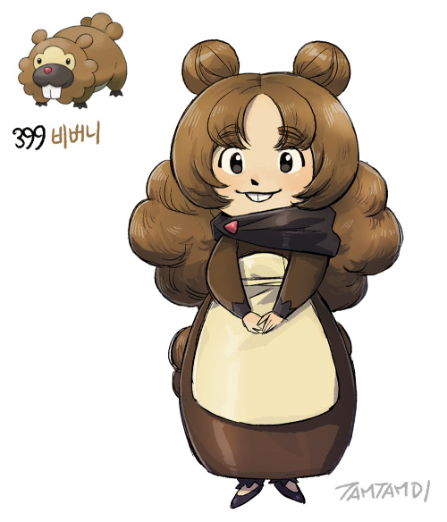 Pokemon Gijinka399. Bidoof 400. Bibarel tamtamdi.com