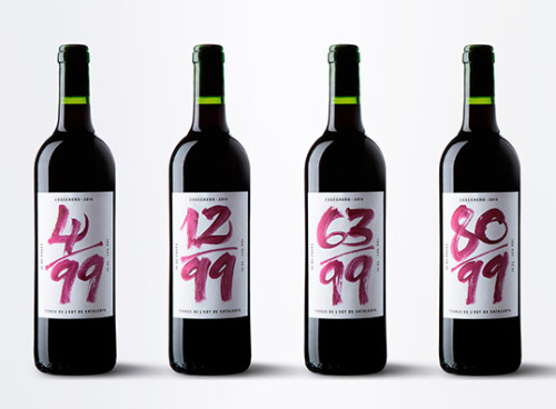 Very special wine labels by Oriol Pascual Studio.