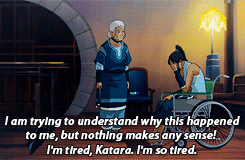 ohmykorra: LOK meme [½ scenes]: “He chose to find meaning in his suffering.””Let your anger and frus