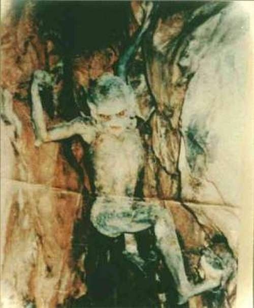 Ras al-khaimah djinn, UAE. A young man went in the caves in Ras el Khaimah to take