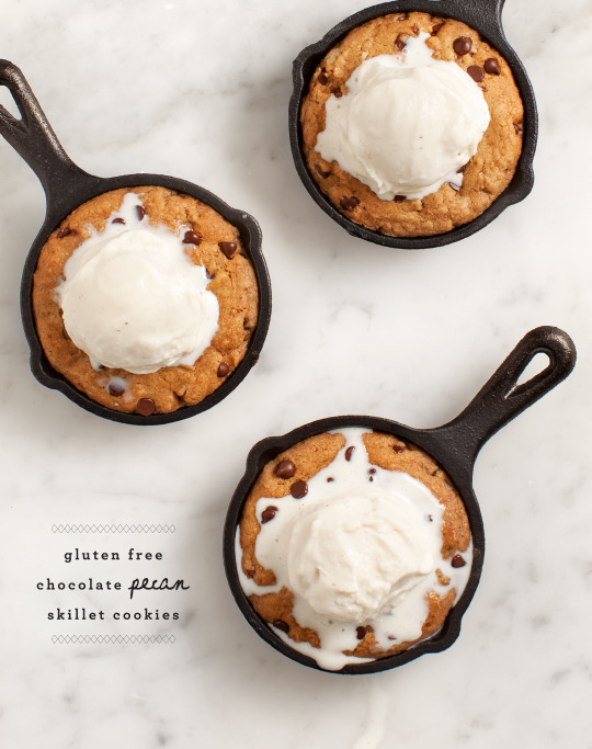 izzysfood:  confectionerybliss:  Gluten Free Skillet Cookies | Love And Lemons  ♥