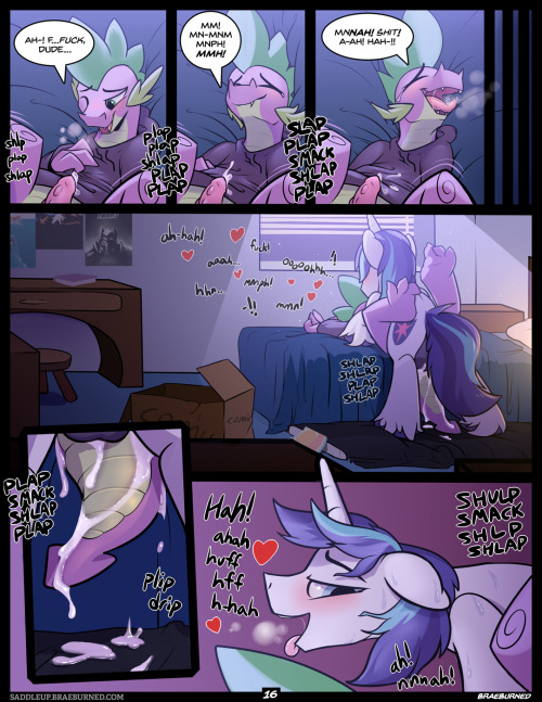 xanthor:  atrolux:  braeburned:  Part 2 of Comic Relief!Pages 1-9 Here!This comic was made as a part of Saddle Up 2, a huge gay art pack which you can get info on here!The missing pages (17 and 18) are full page spreads, which you can get (along with