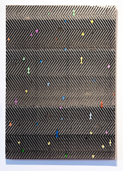 exasperated-viewer-on-air: Natan Lawson - Untitled, 2015 sharpie and acrylic on raw canvas 32&quot; x 23&quot; 