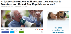 theangryviolinist:  mxcleod:  The Huffington Post published this todayA large media organization posted this.the tide is changingthe tide is going the right way bernie sanders has a giant chance (x)  YOU GO BERNIE