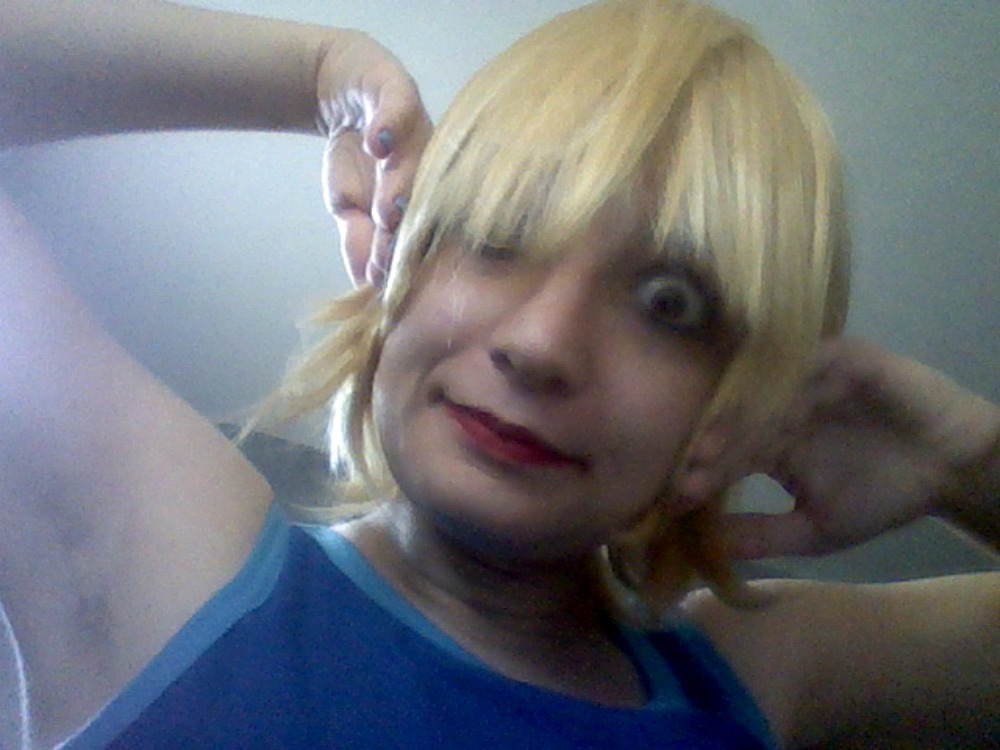 My (super unstyled) Armin wig came in today!!!!!!!!!!!!! when I have my glasses on