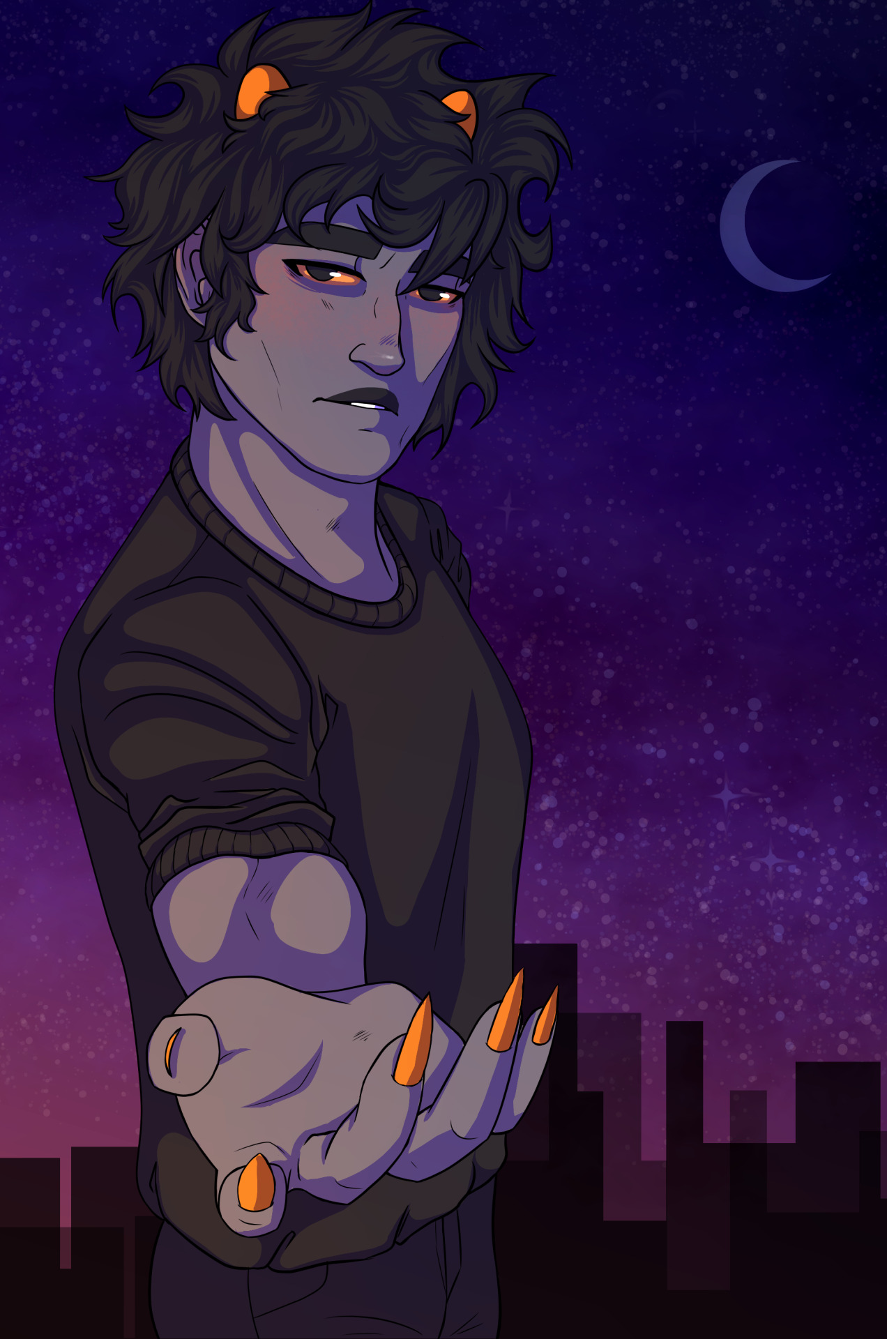 Karkat offers you his hand, will you take it? #a background??? in my post?? its more likely than you think  #im rly just making up scenarios for my own amusment  #ugh take me on adventures you stupid alien #karkat vantas #I love karkat so fucking much  #hot karkat summer #homestuck#art#karkat #one day im gonna finish a fic i swear to god  #its gonna be a blatant self insert