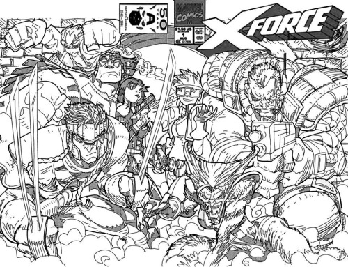 X-Force #1 by Rob Liefeld &amp; Damion Scott.