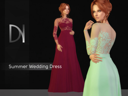 darknightsims - Summer Wedding Dress published on 30th of...