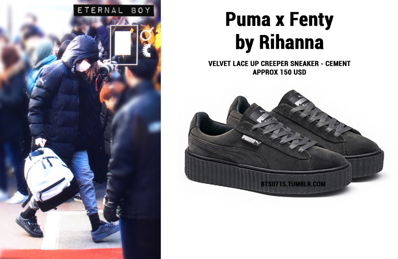 Ladder fiets Pionier BTS FASHION/STYLE FINDER — 161228 | JUNGKOOK : PUMA x FENTY by RIHANNA -...