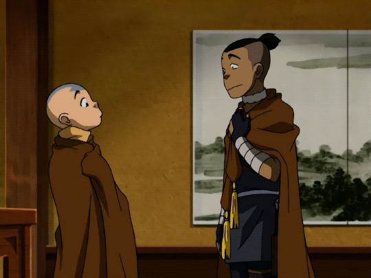 nunyabeeznis:eternalgirlscout:the thing i love about aang and sokka’s friendship is that they’re both very smart and clever and capable individually but you put them alone in a room together and they immediately become the definition of the