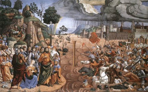 The Destruction of Pharaoh&rsquo;s Army in the Red Sea - Cosimo Rosselli
