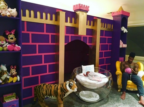 Teyana gave us a peek into Baby Iman Tayla’s princess castle themed nursery at home in Clevela