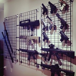 kuronekogami:  Yes my gun wall is up with