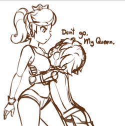 fallenwarriorrev-art:  Dont do that Ninty, I need her in my life, her lewdness is my fuel.   dam you nintendo! DX&lt;