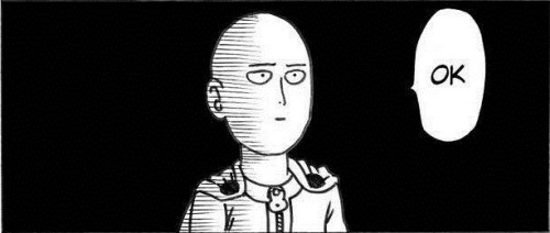 saitama-sensei dont give a fuck about your powering up.