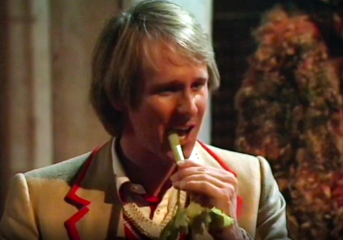 aziraphalesbian:watching the fifth doctor eat a stick of celery evoked a primal rage i didnt even kn