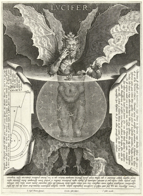 Cornelis Galle I (1576-1650) (after Ludovico Cardi Il Cigoli), ‘Lvcifer’ (“Divine 
