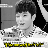 pitdae:          When Myungsoo: shows his intelligence         