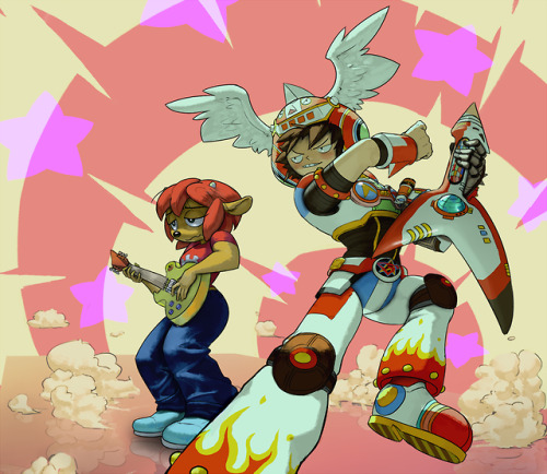 Old Gitaroo Man and Lammy Picture that I totally thought I uploaded but didn’t. It’s bad.