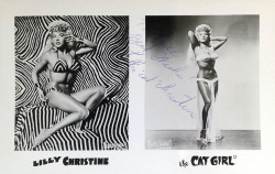 Lilly Christine      Aka. &Amp;Ldquo;The Cat Girl&Amp;Rdquo;..  Vintage Promo