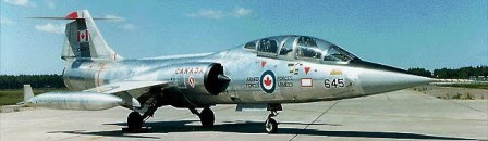 british-eevee:  Canadair CF-104D Starfighter at rest at an airfield (Date and location
