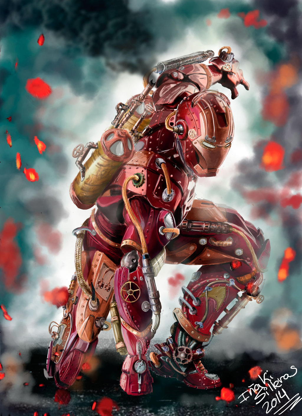 Iron man steampunk by Silleras941