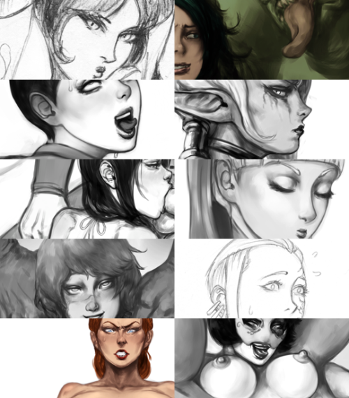 Drawings included in my incoming Patreon pack (plus that slave Sylvanas pic that you already know + 