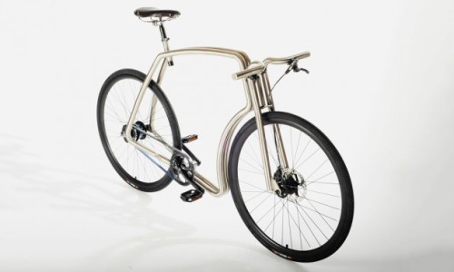 Viks bicycle.(via Viks Stainless Steel Urban Bikes Inspired by Cafe Racers • Selectism)