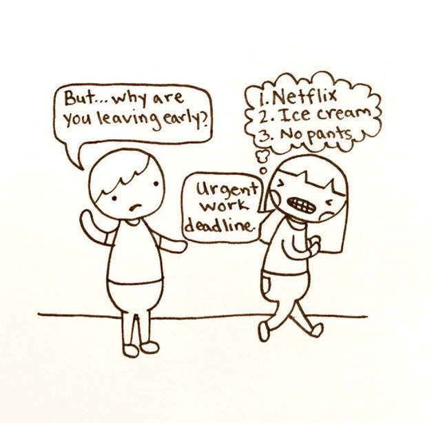 huffingtonpost:  12 Illustrations That Are All Too Real For IntrovertsOften alone,