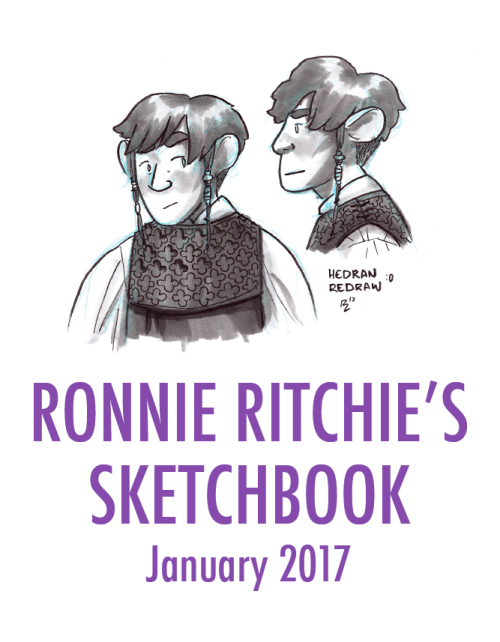 My first month of sketches from 2017 are now up for $3+ patrons on Patreon!Don’t forget that for you